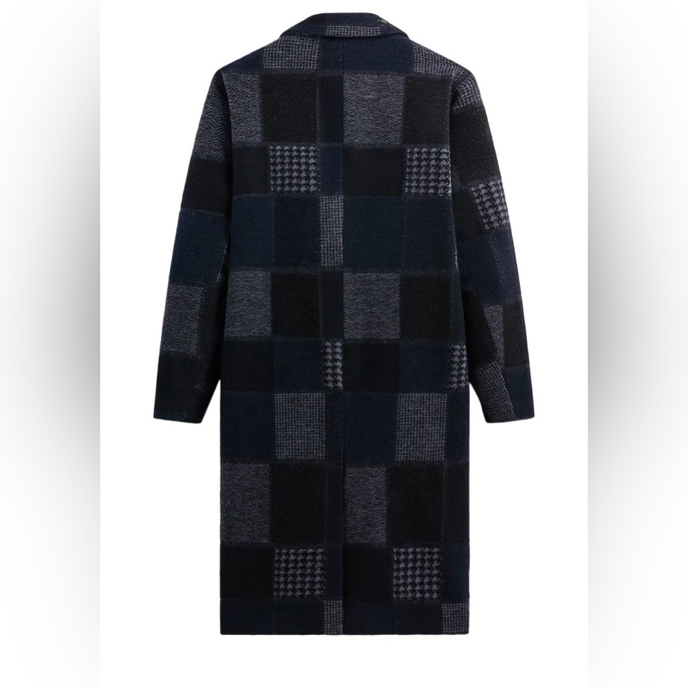 New KITH Payton Car Coat Patchwork Medium - Picture 2 of 5